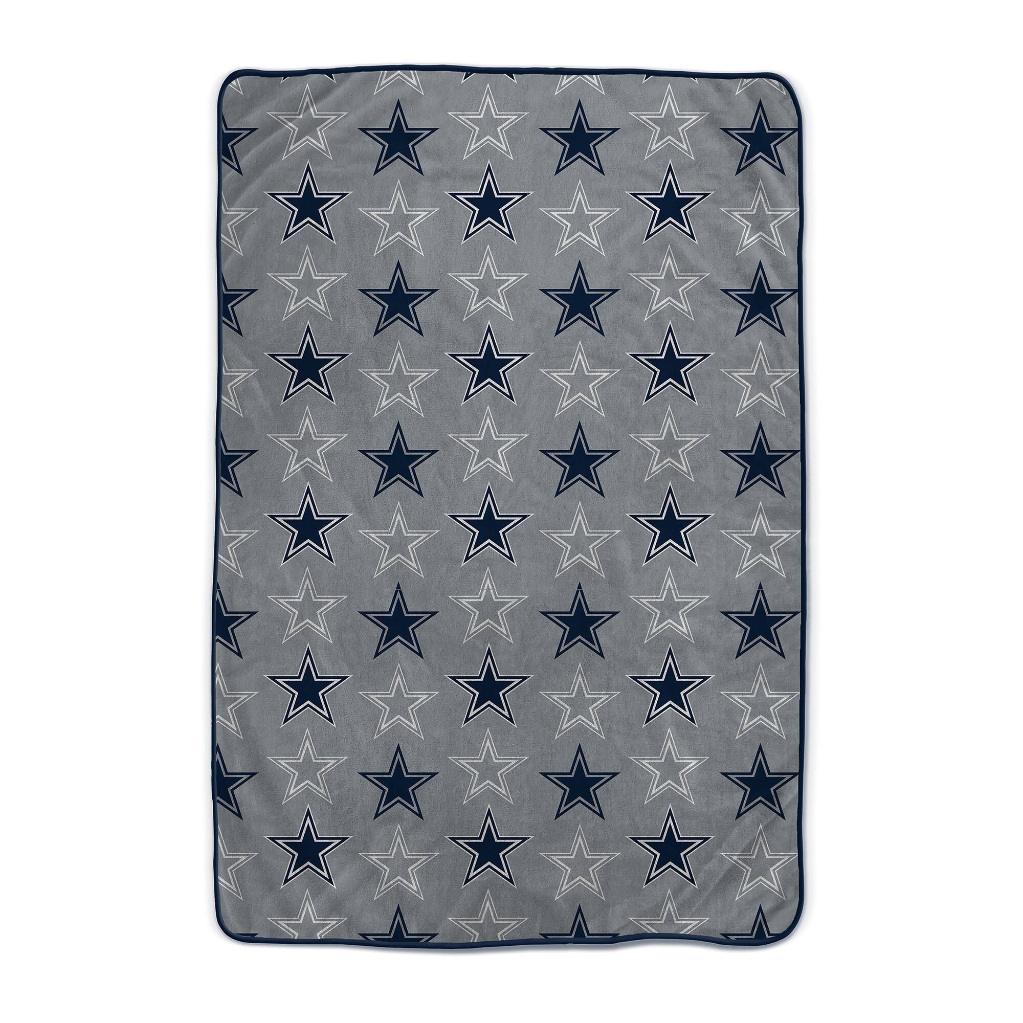 Front. Pegasus - Dallas Cowboys 66" x 95" Oversized Logo Roll Ultra Cozy Blanket - Multicolor.