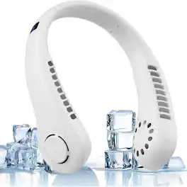 Loheer - Portable Neck Fan 360 Cooling Personal Fan 5 Speeds Hands Free Bladeless Wearable Rechargeable Small Fan