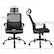 The image features two black office chairs with adjustable heights. The first chair has an adjustable height range of 45.5" to 49.5", while the second chair has an adjustable height range of 26" to 30". The chairs are designed to provide comfort and support for users in various settings, such as offices or home workspaces.