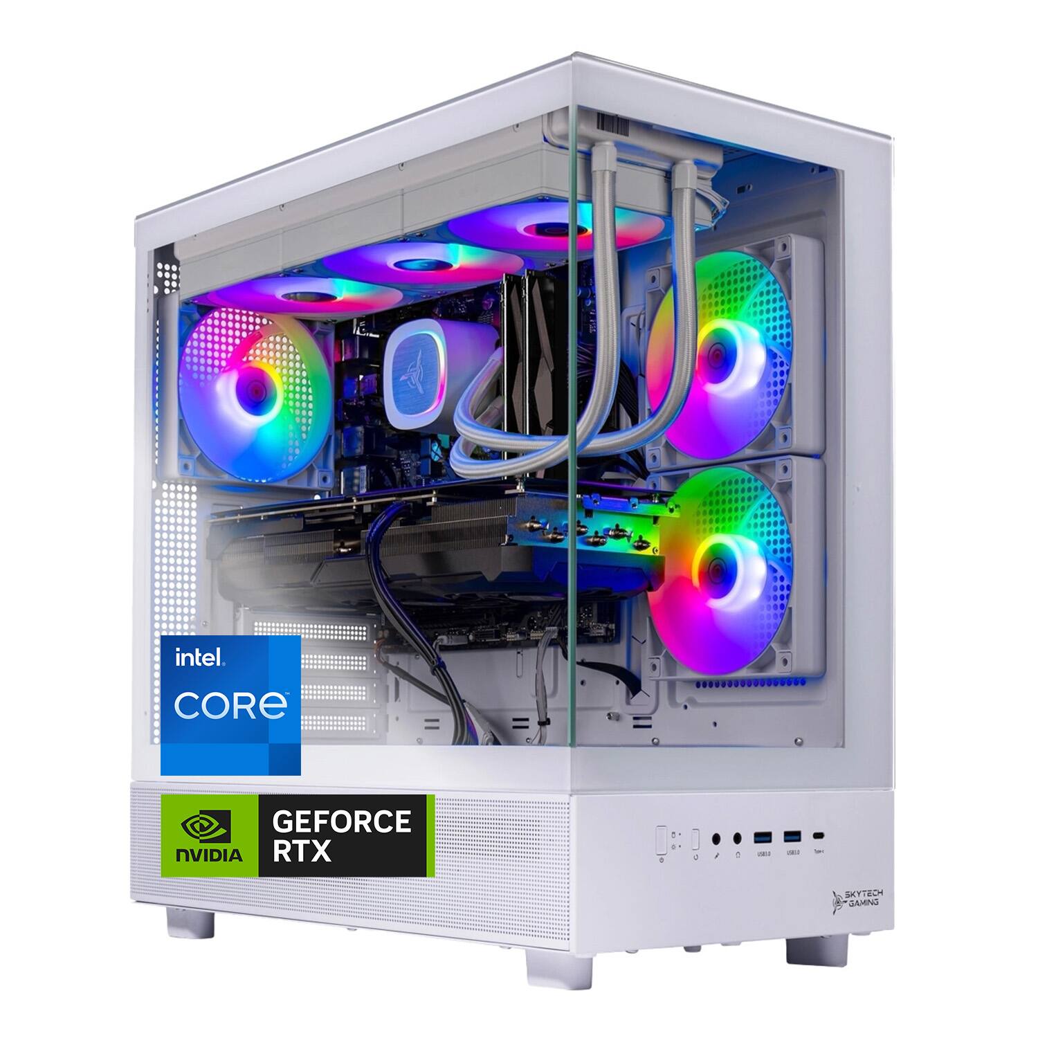 intel CORE  
GEFORCE NVIDIA RTX  
SKYTECH GAMING