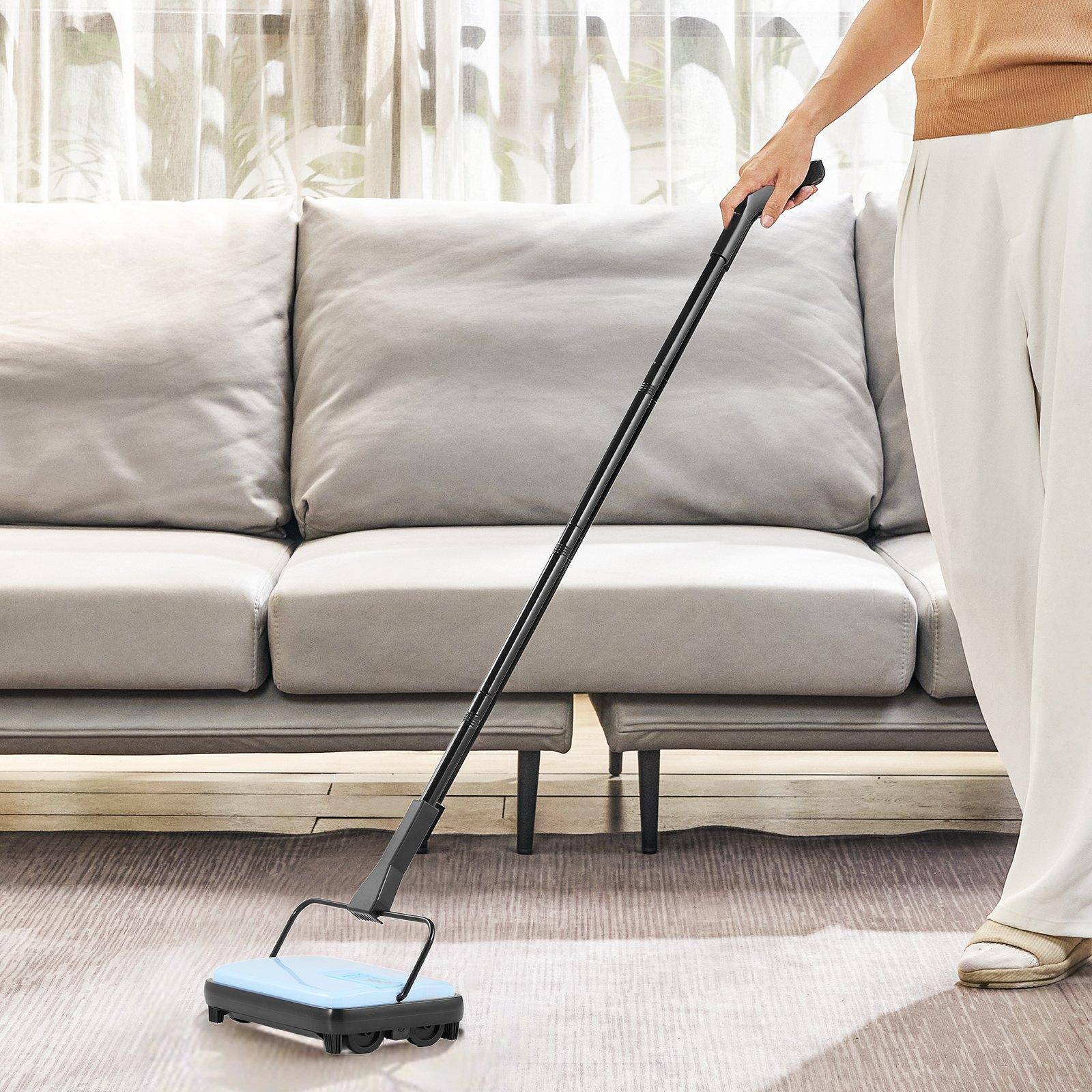 Alt View 1. Glintex - Manual Carpet Sweeper Floor Cleaner, 6.7in Width, 300ml Dustbin Easy to Empty, for Carpets, Rugs, and Hard Floors.