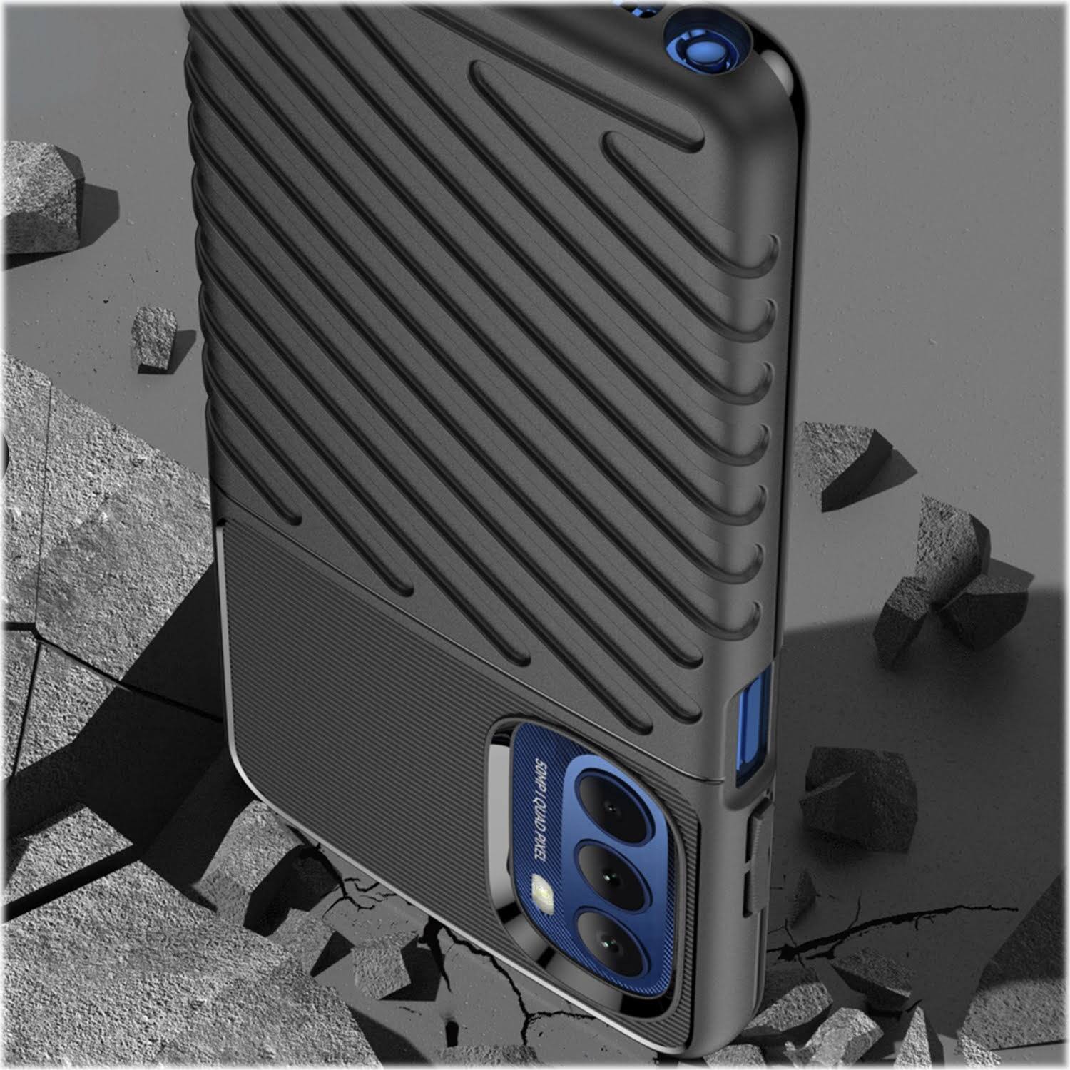 Alt View 16. SaharaCase - Anti-Slip Series Case for Motorola Moto G Stylus 5G (2022) - Black.