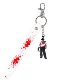 SalesOne LLC - A Nightmare On Elm Street Freddy Krueger Enamel Keychain With Lanyard Strap - Multi-Colored