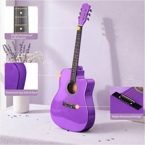 Maple Rosewood Fingerboard, Basswood top, Side & Back, Maple Rosewood Bridge