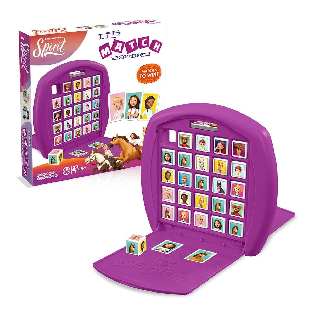 Dreamworks Spirit Untamed Top Trumps Match | The Crazy Cube Game - Purple