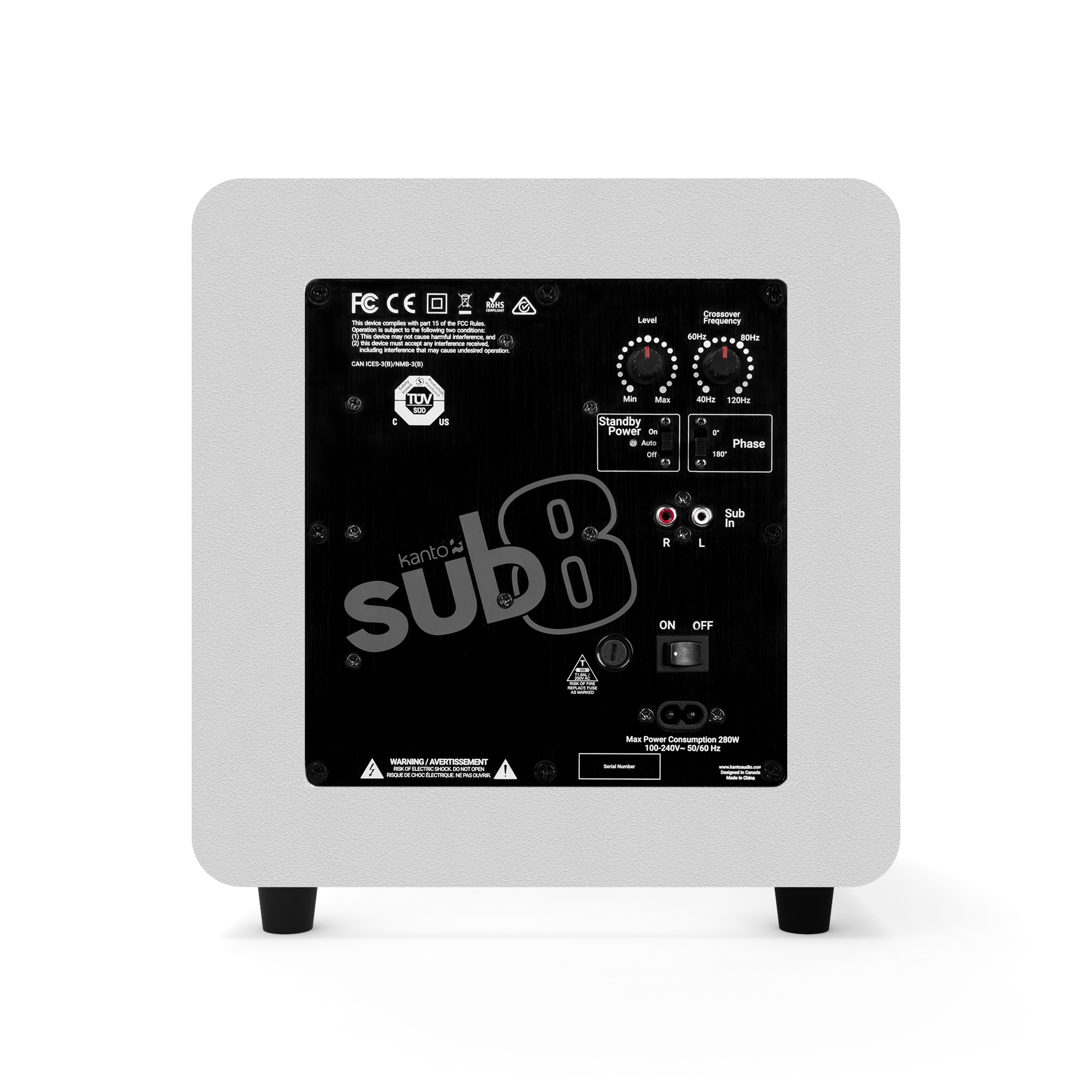 FC CE
Levei
Standby
Power
Phase
Sub
R
L
ON
OFF
AVERTISSEMENT
NO
MEd