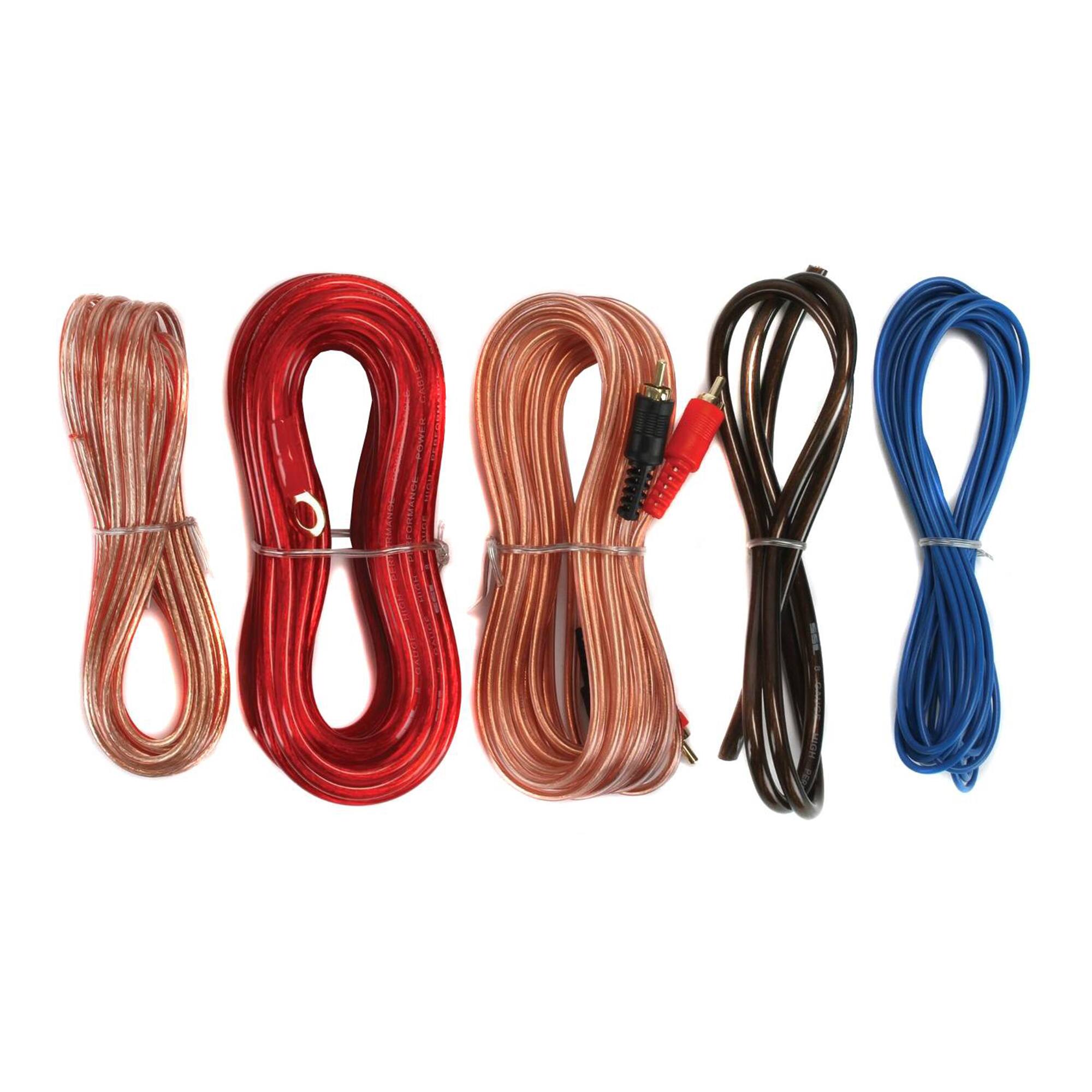 Alt View 2. SoundStorm - Soundstorm 8 Gauge Ga Complete Car Amplifier Wiring Installation Kit (2 Pack).