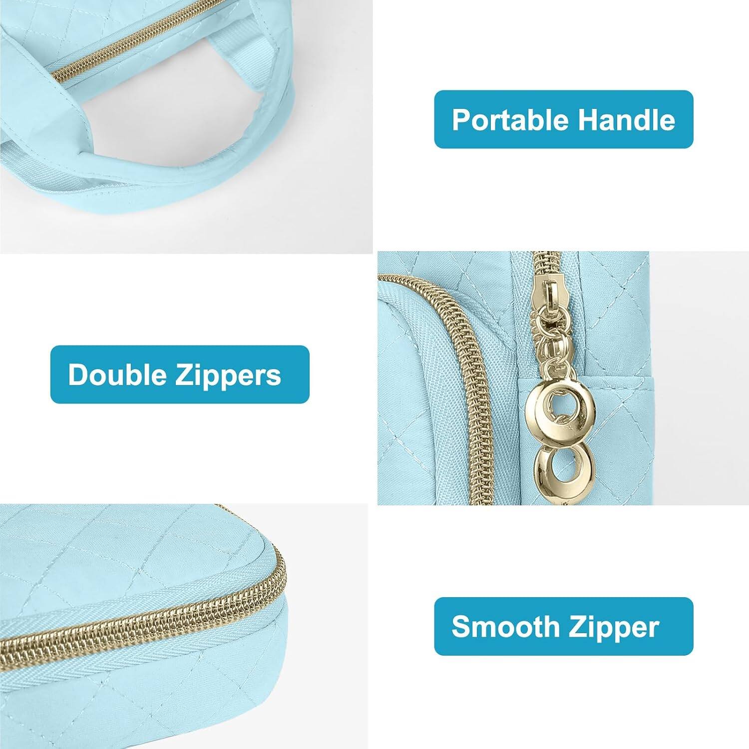 Portable Handle  
Double Zippers  
Smooth Zipper