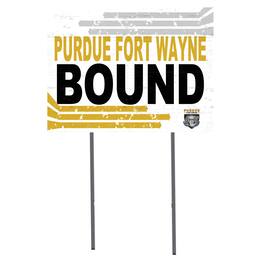 Jardine - Purdue Fort Wayne Mastodons 18" x 24" Team Yard Sign - White