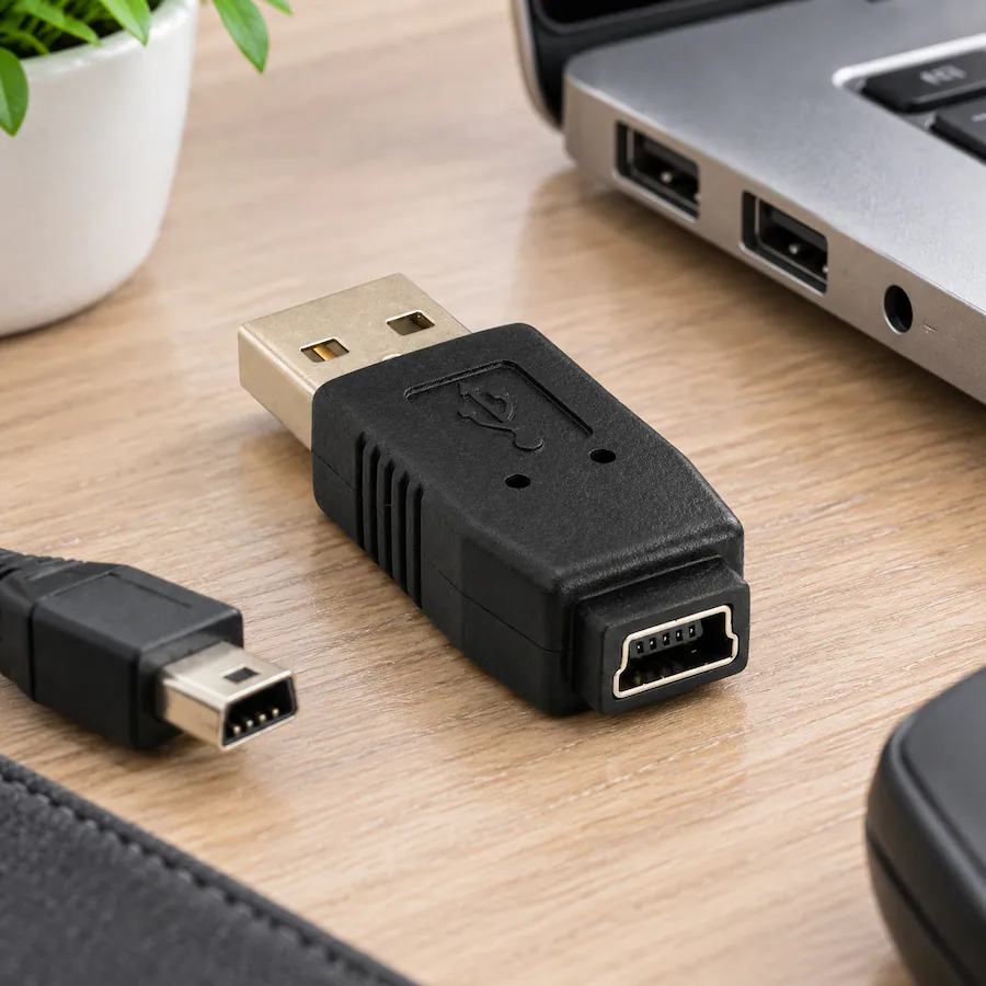 Mini Plug Adapter For Usb Sanoxy USB Type A Male to Mini B 5 Pin Female Adapter – Durable ...