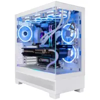 CLX - SET Gaming Desktop - AMD Ryzen 9 9950X - 64GB DDR5 5600 Memory - GeForce RTX 4080 SUPER - 2TB NVMe M.2 SSD - White - Front_Zoom