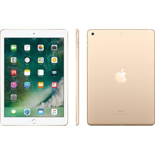 Angle. Apple - Refurbished iPad 5th Gen A1822 (WiFi) 32GB - Gold.