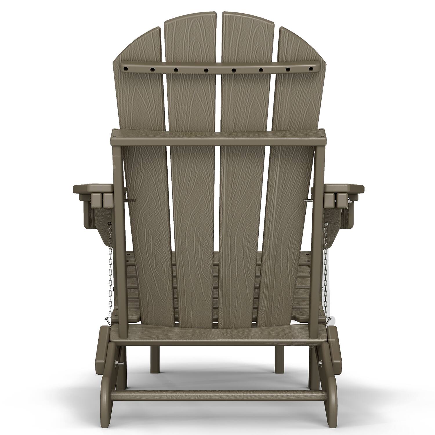 Back. FODINGHILL - Adirondack Chair with Ottoman Set of 2, All Weather Fire Pit Chair - Wood.