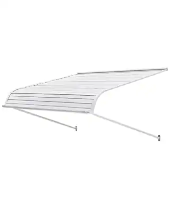 Front. VEVOR - Aluminum Awning 48 x 42 in, Durable Window Awning Door Canopy, Lightweight and Stable Aluminum Exterior Awnings - Black.