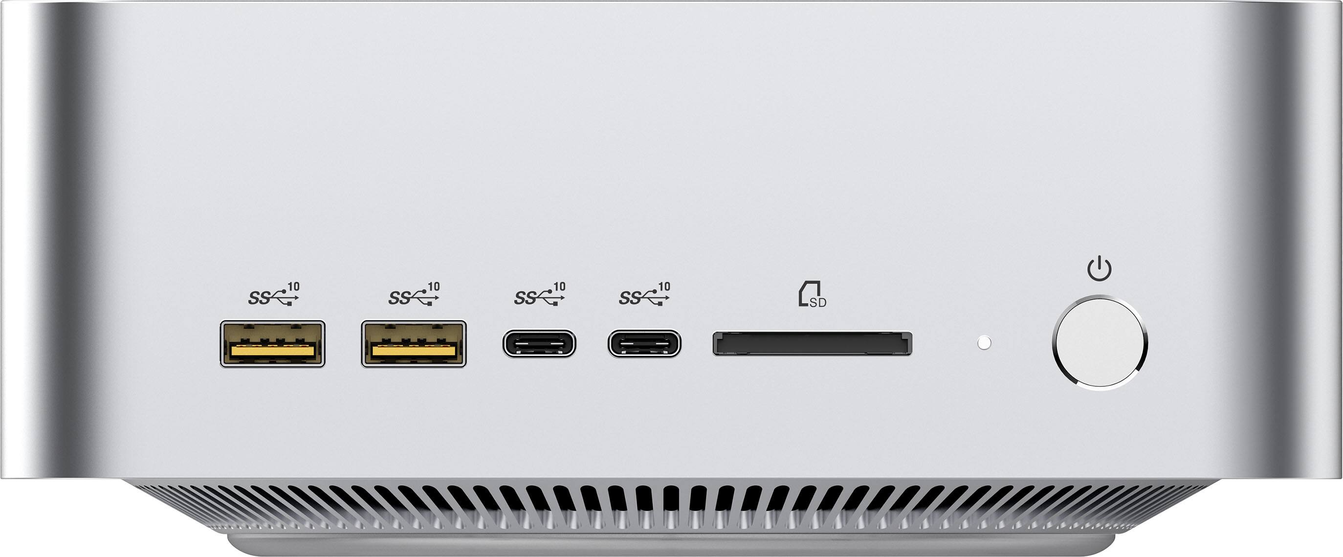Alt View 10. GEEKOM - A9 Mega mini pc AMD Ryzen™ AI Max+ 395 processor, Radeon™ 8060S Graphics,128GB Quad-Channel RAM, 2TB SSD - Silver.