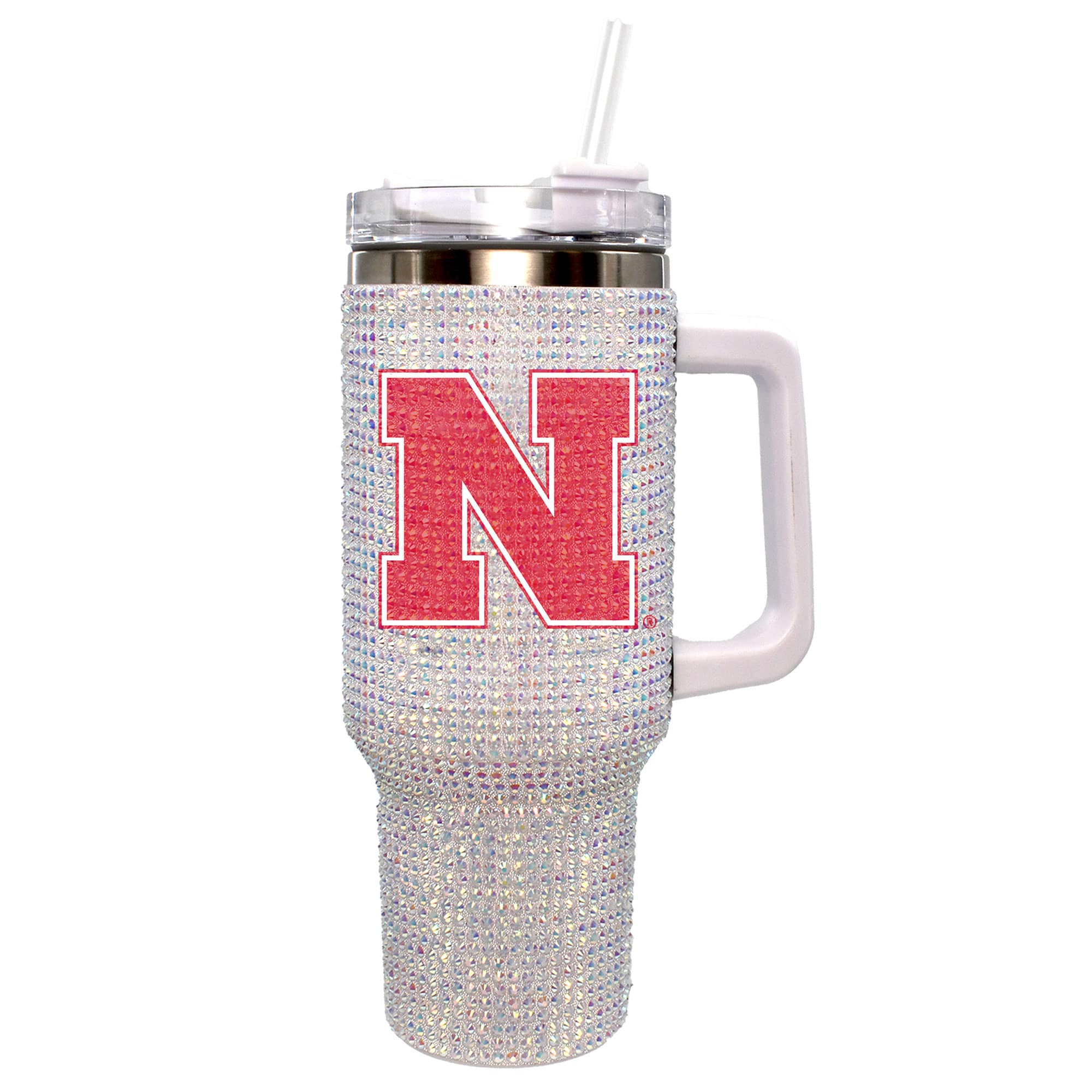 Front. The Memory Company - Nebraska Huskers 40oz. Bling Colossal Tumbler - Multicolor.