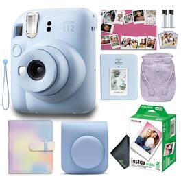 Fujifilm - INSTAX MINI 12 Instant Film Holiday Camera Bundle 2024 - Pastel Blue