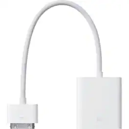 Apple - A1368 30-Pin to VGA Adapter Cable - iPhone iPad iPod Accessory - MC552AM/B
