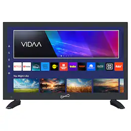 Supersonic - 19" VIDAA ACDC Compatible LED Smart TV with Built-In WiFi