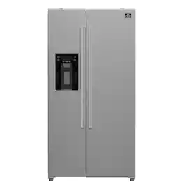 Forno Appliances - Salerno 20 Cu. Ft. Side-by-Side Built-In Refrigerator with Water and Ice Dispenser - Stainless Steel