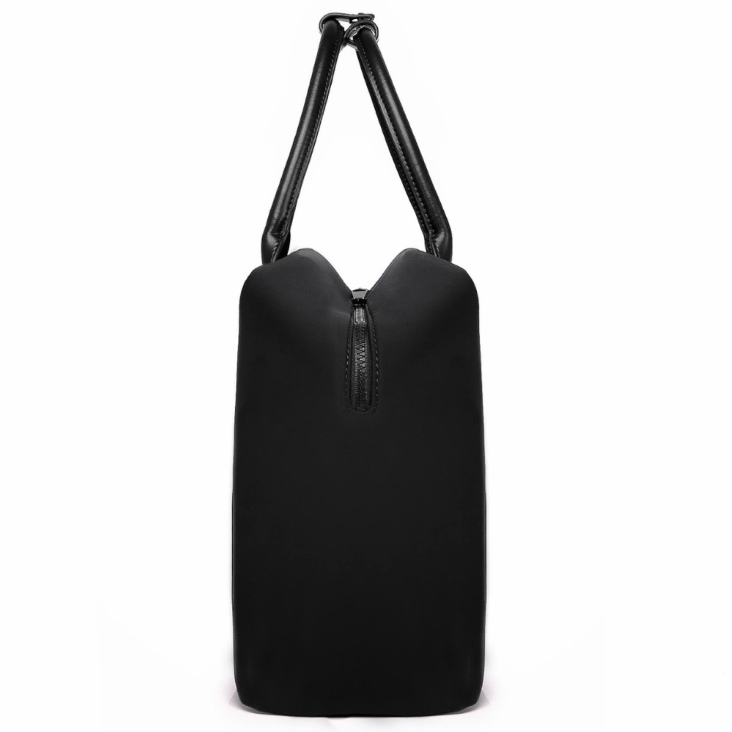 Alt View 5. Lux & Nyx - Lux & Nyx - Origami 15" Laptop Tote - Black - Black.