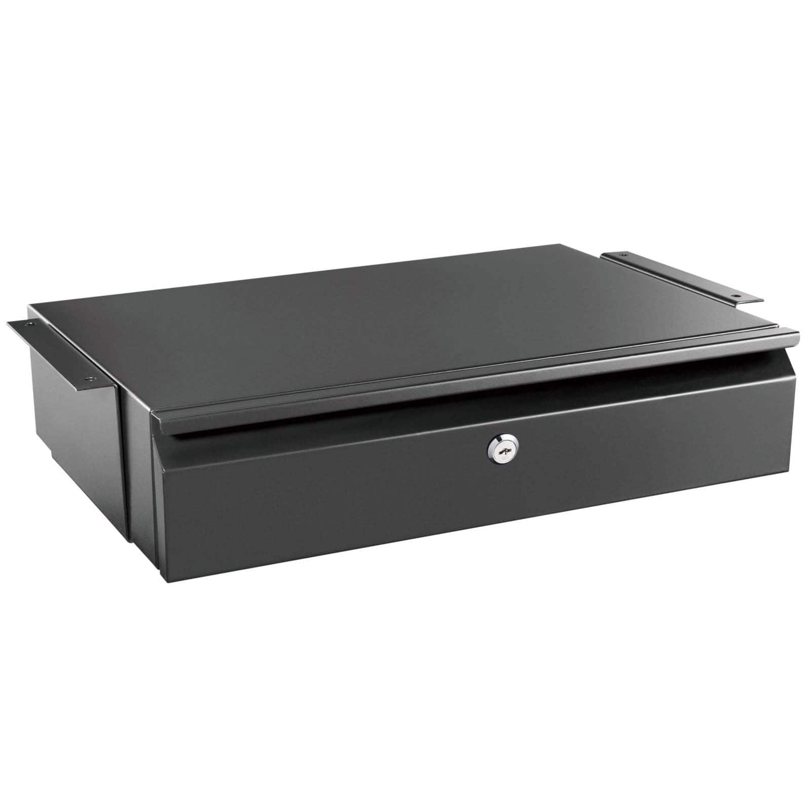 Front. Mount-It! - Under Desk Drawer with Locking Mechanism for Secure Workspace Storage & Office Organization - Black.