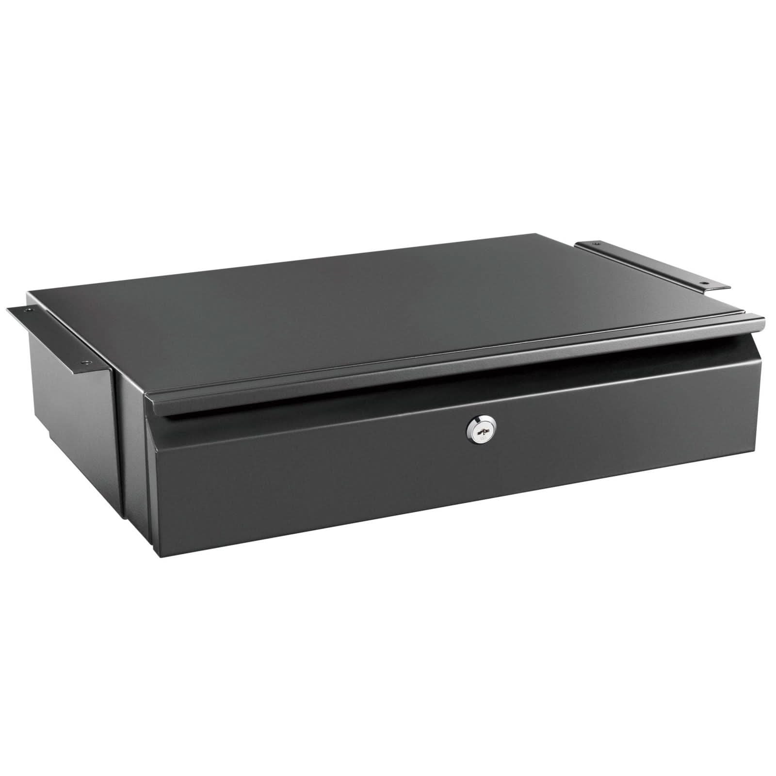 Front. Mount-It! - Under Desk Drawer with Locking Mechanism for Secure Workspace Storage & Office Organization - Black.