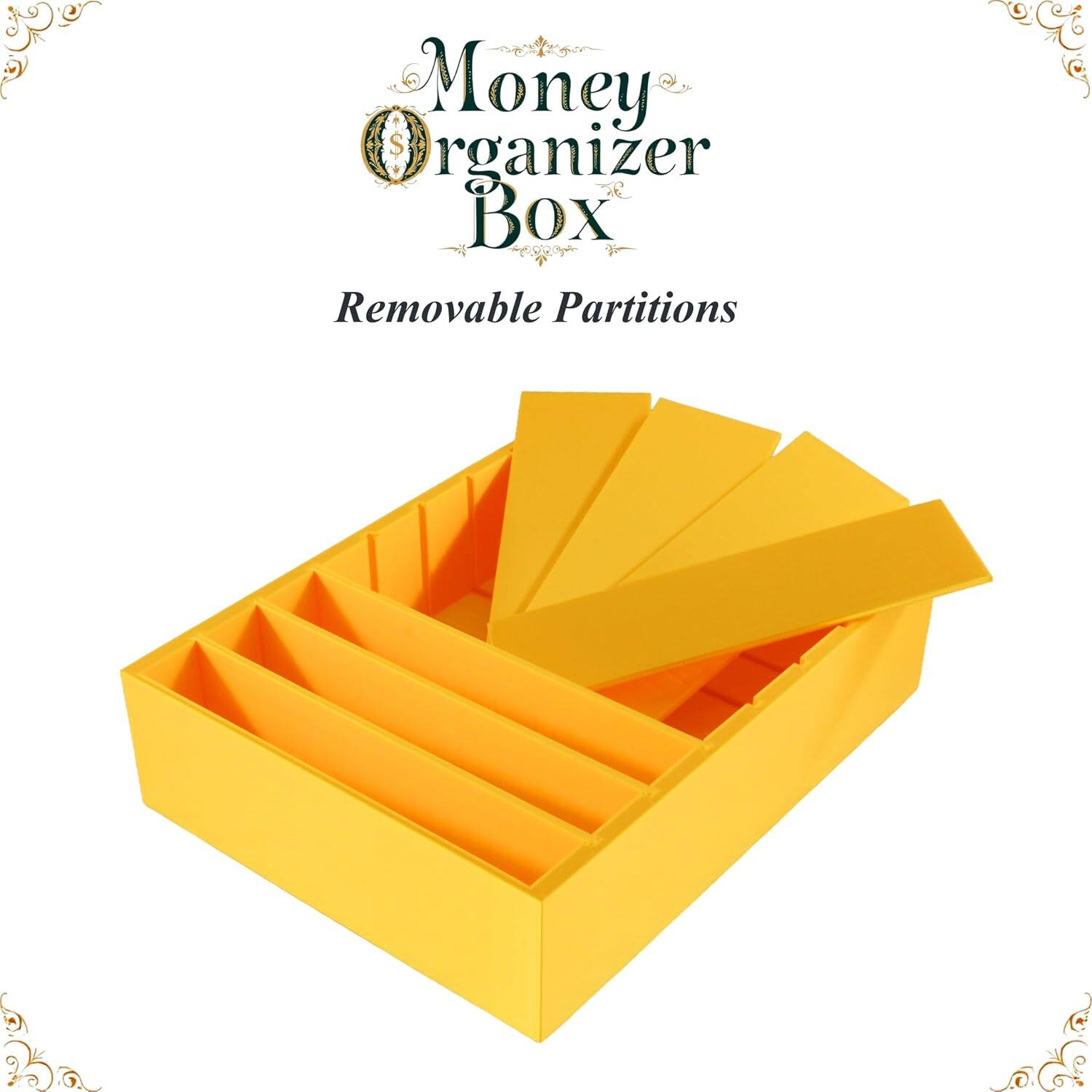 JuzToys Money Organizer for Cash 8 Compartment Money Holder, Cash ...