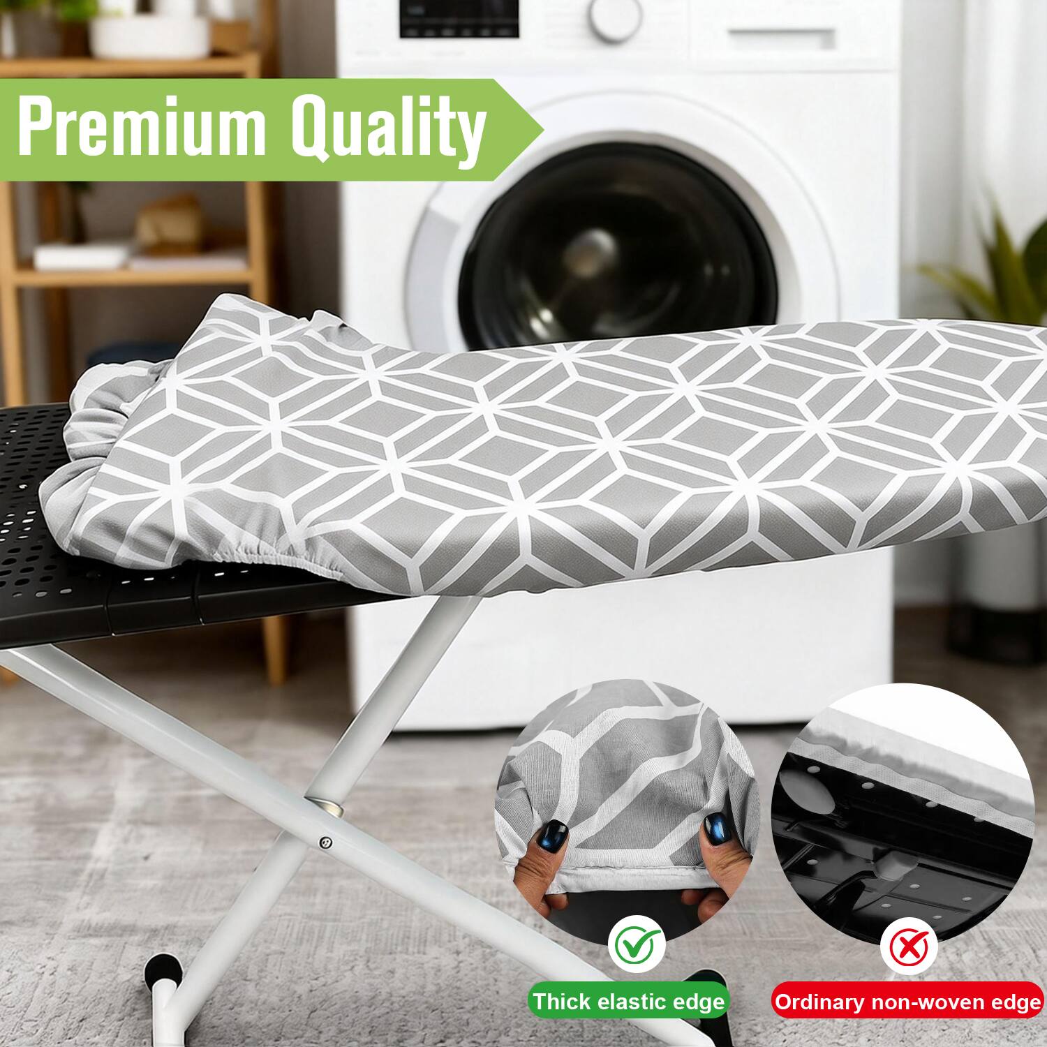 Premium Quality  
Thick elastic edge  
Ordinary non-woven edge