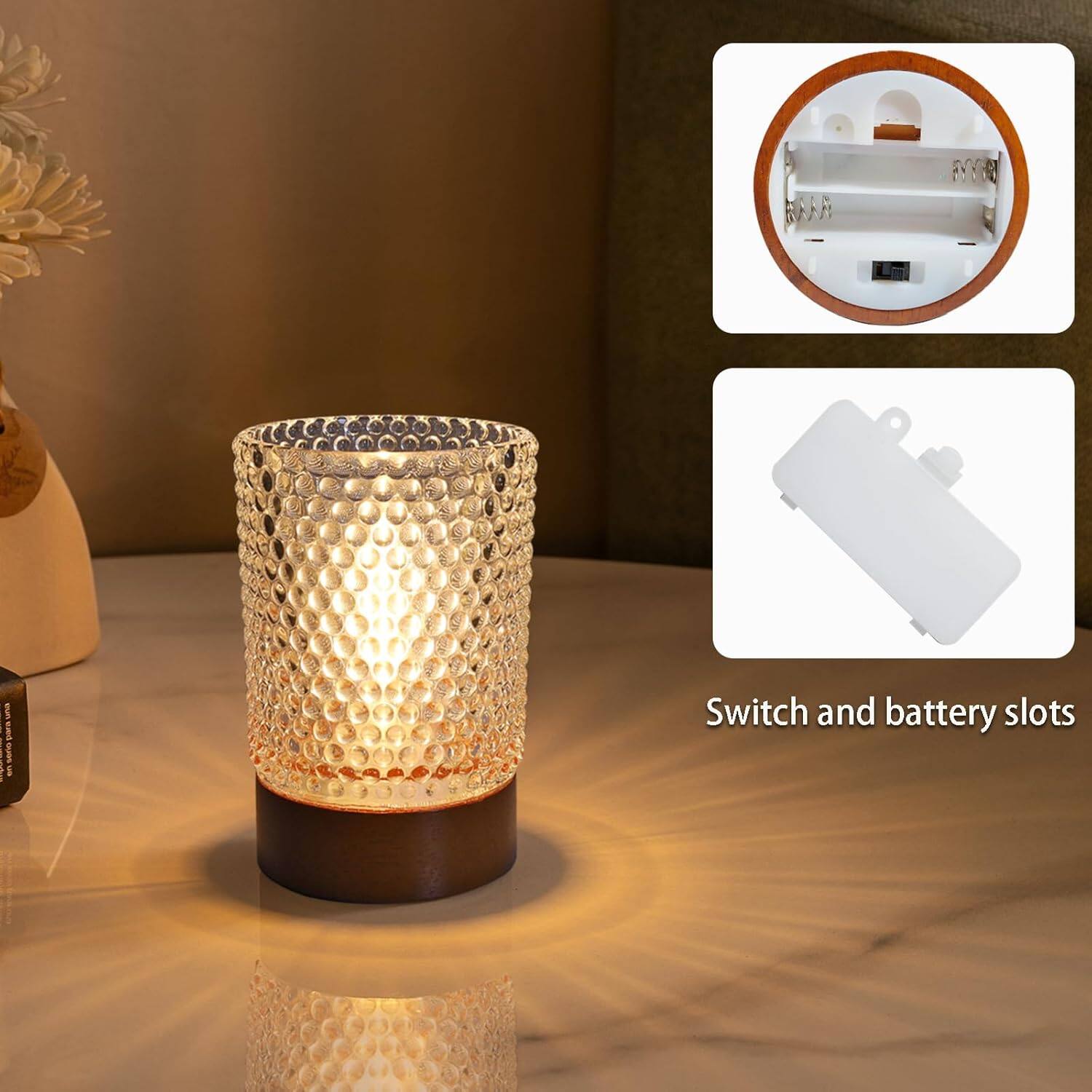 Switch and battery slots