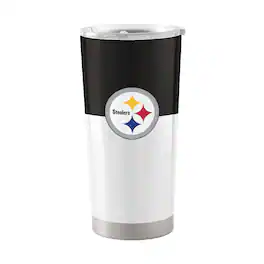 Logo Brands - Pittsburgh Steelers 20oz. Colorblock Stainless Tumbler - Multicolor