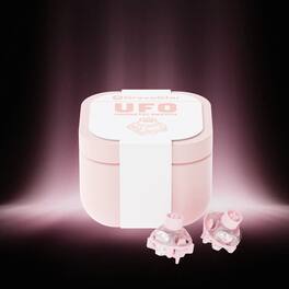 GravaStar - UFO Magnetic Hall Effect Gaming Switches Hot-Swappable Contactless Switches with 100M+ Lifespan 10pcs - Linear - Pink