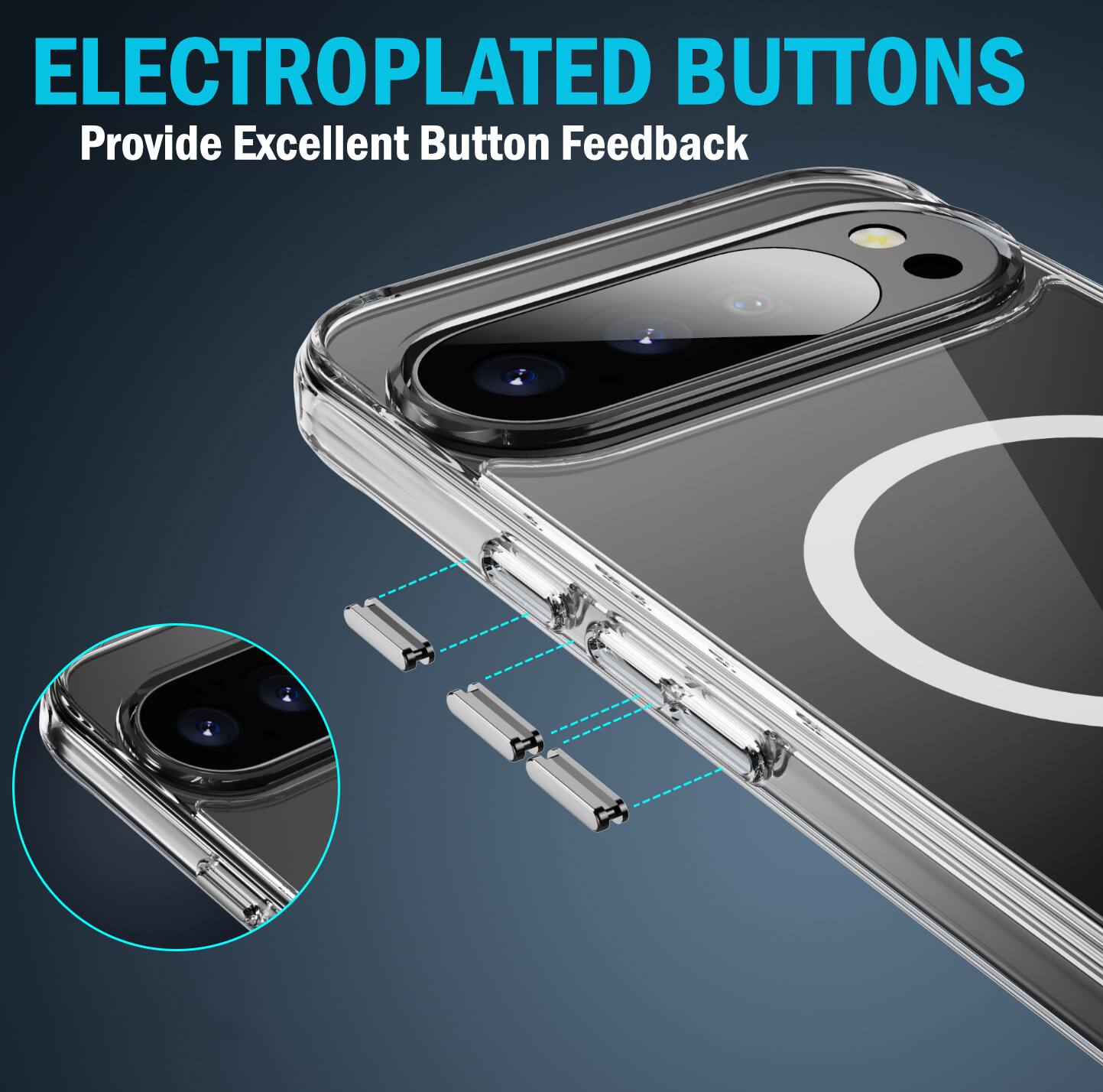 ELECTROPLATED BUTTONS  
Provide Excellent Button Feedback