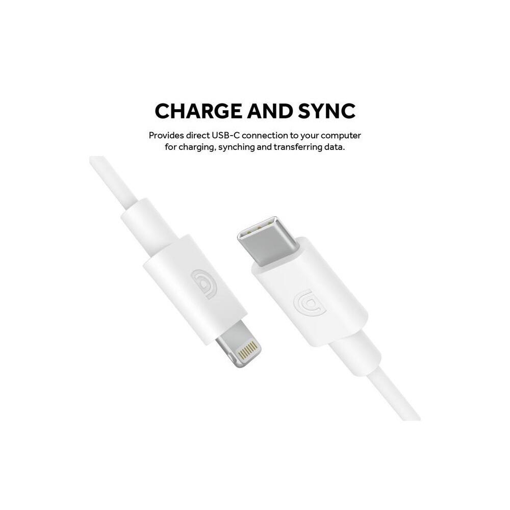 CHARGE AND SYNC  
Provides direct USB-C connection to your computer for charging, syncing, and transferring data.