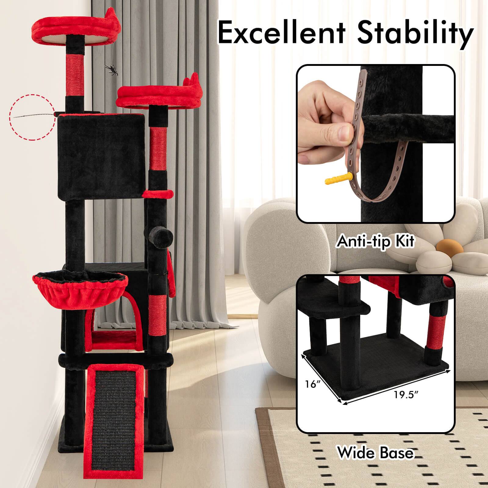 Excellent Stability

Anti-tip Kit

Wide Base

16" x 19.5"