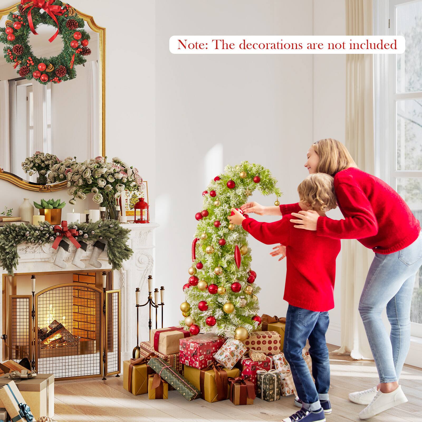 Note: The decorations are not included