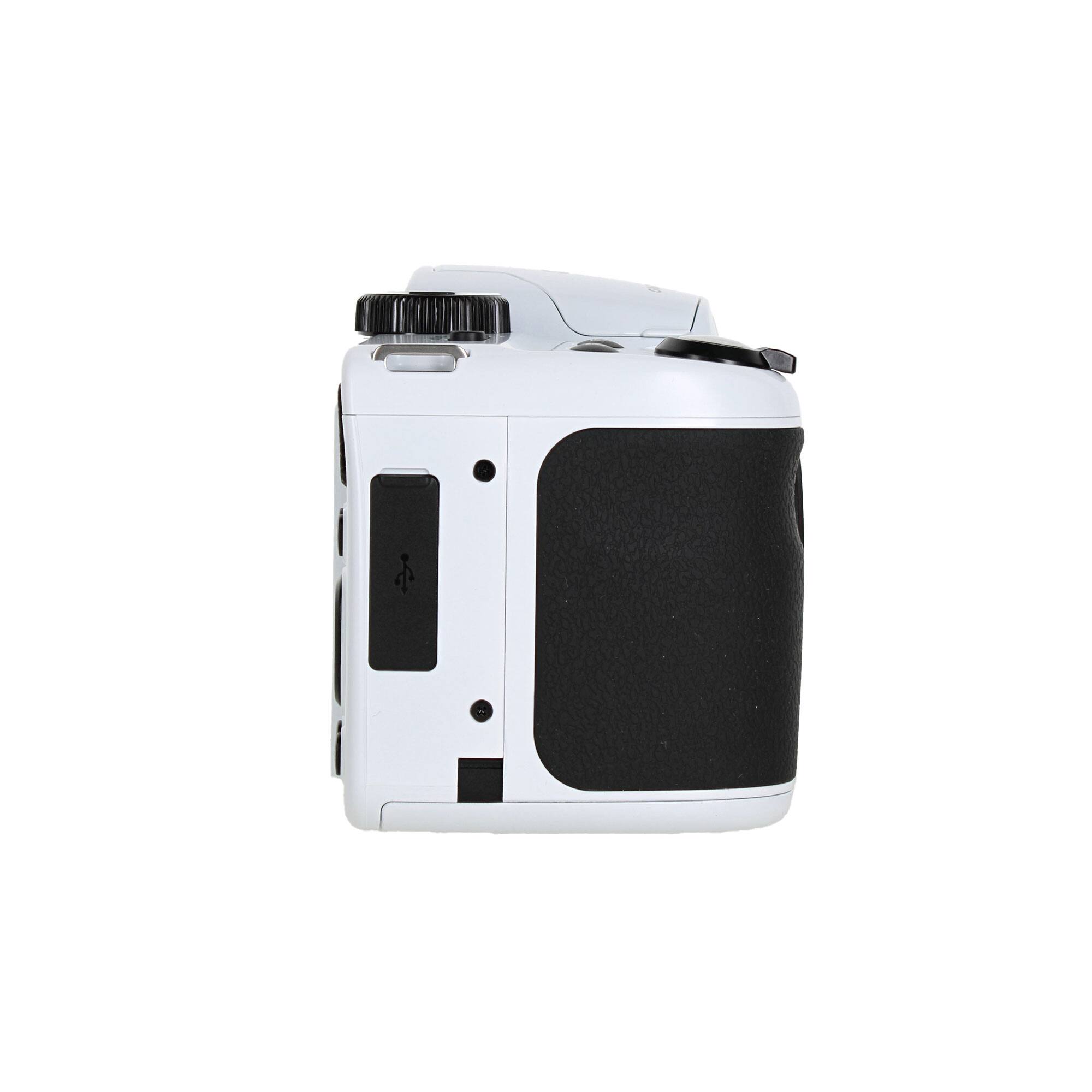 Back. Kodak - Kodak PIXPRO AZ255 Digital Camera (White) (AZ255WH) + 128GB Card + Bag + Cloth.