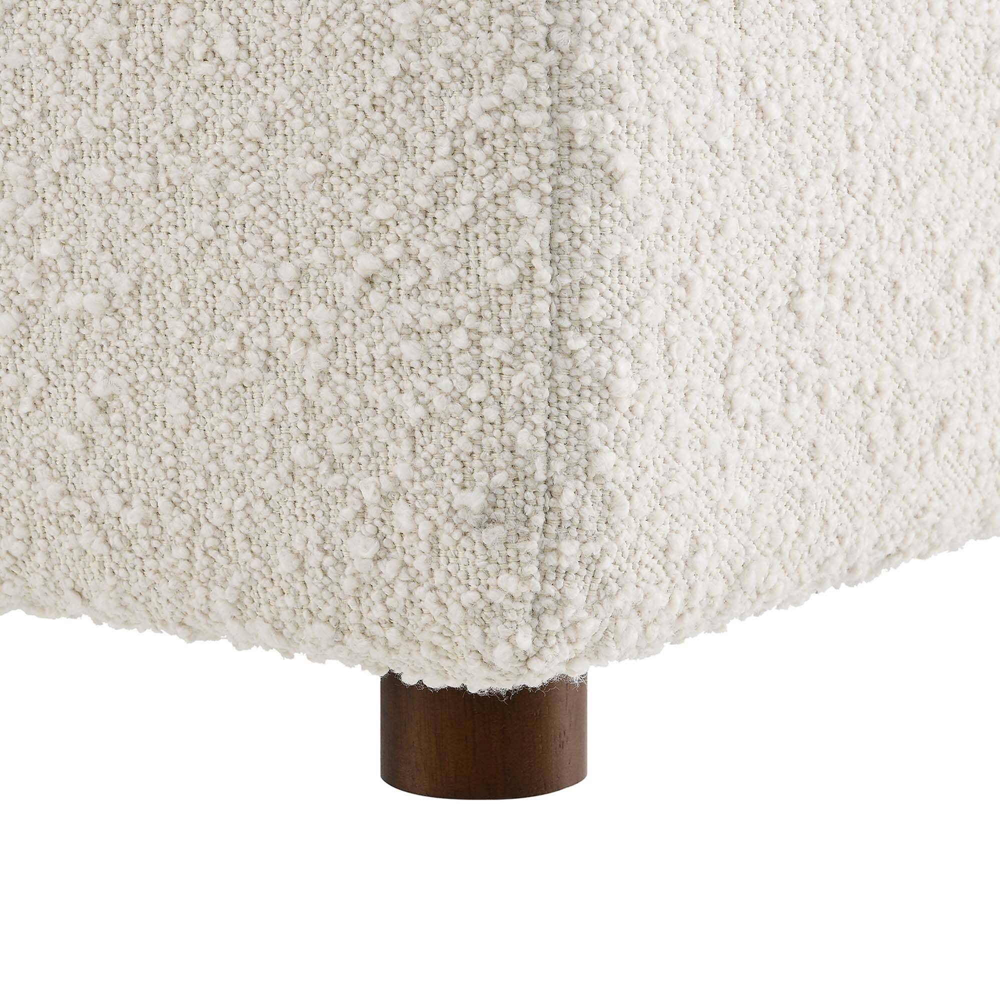 Alt View 5. Modway - Commix Down Filled Overstuffed Boucle Fabric Corner Chair by Modway - Ivory.