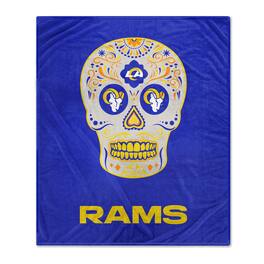 Pegasus - Los Angeles Rams 60'' x 70'' Sugar Skull Fleece Blanket - Multicolor