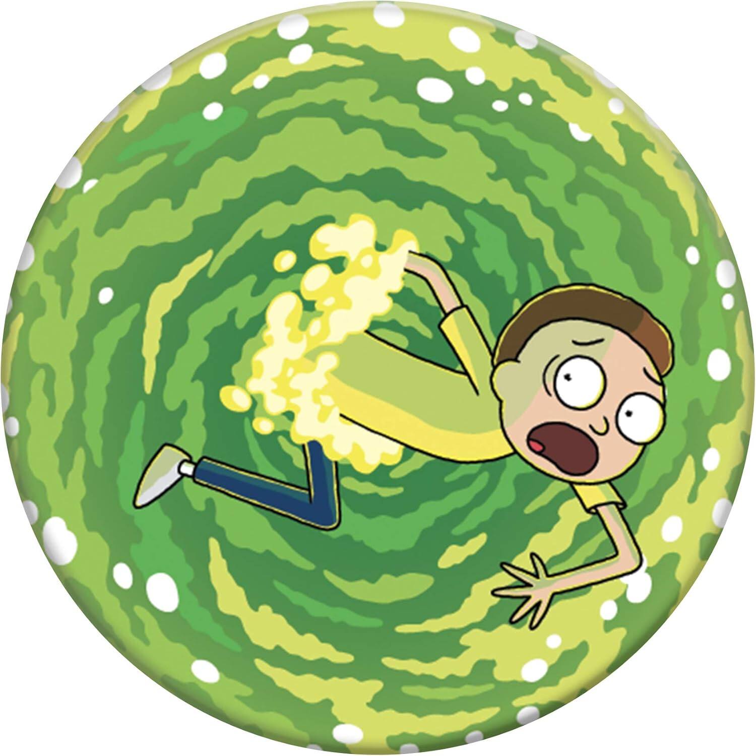 Angle. PopSockets - Popsockets For Phone Grip & Stand Rick and Morty - (100010) - Morty.