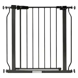 BalanceFrom Fitness - BalanceFrom Walk-Thru Safety Gate for Baby and Pets, 29.1-33.8"W, 30"H, Graphite