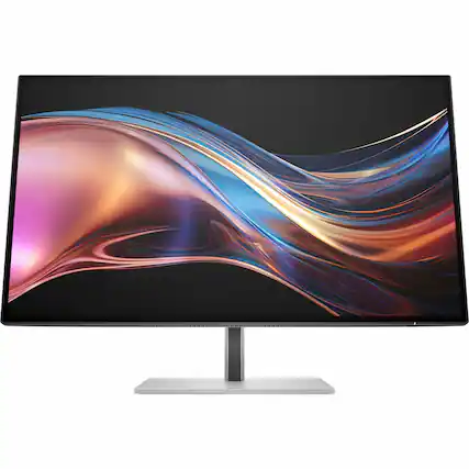 Front. HP - 27" IPS LED 120Hz FreeSync Premium (AMD Adaptive Sync) Monitor with HDR (USB, HDMI) - Natural Silver, Silver.