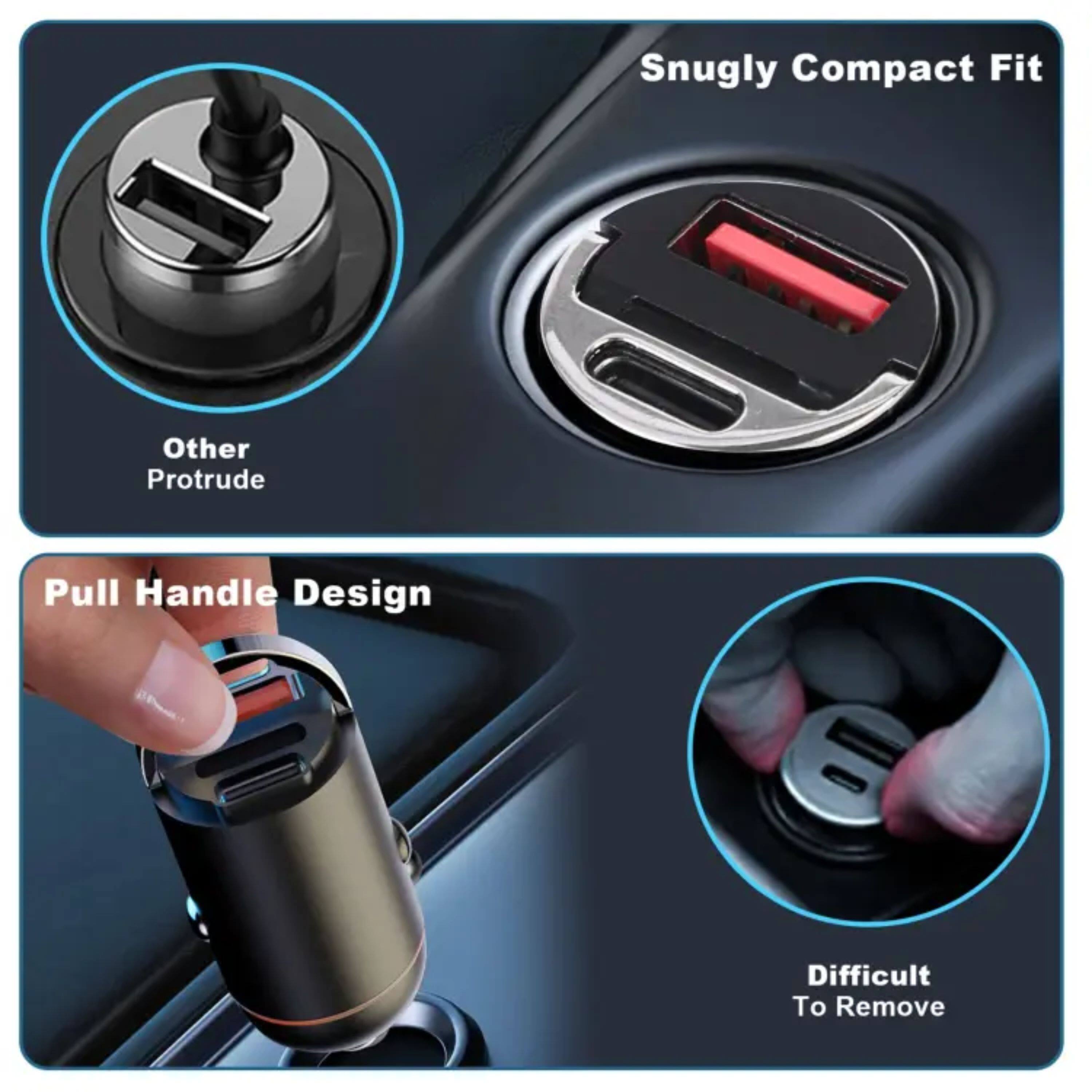 Snugly Compact Fit  
Other Protrude  
Pull Handle Design  
Difficult To Remove