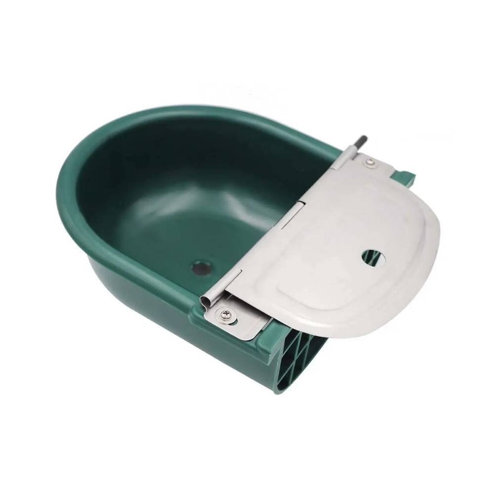 Alt View 1. Ficcuss Pets - Drinking Bowl With Stainless Steel Cover - Green.