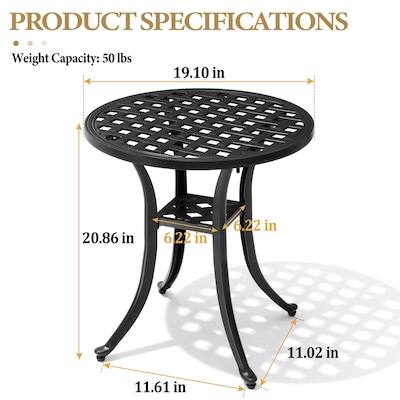 PRODUCT SPECIFICATIONS  
Weight Capacity: 50 lbs  
19.10 in  
20.86 in  
6.22 in  
11.02 in  
11.61 in