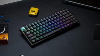 Keychron K2 HE 75% Custom Wireless RGB Mechanical Keyboard with Keychron K2 HE 75% Custom Wireless RGB Mechanical Keyboard with