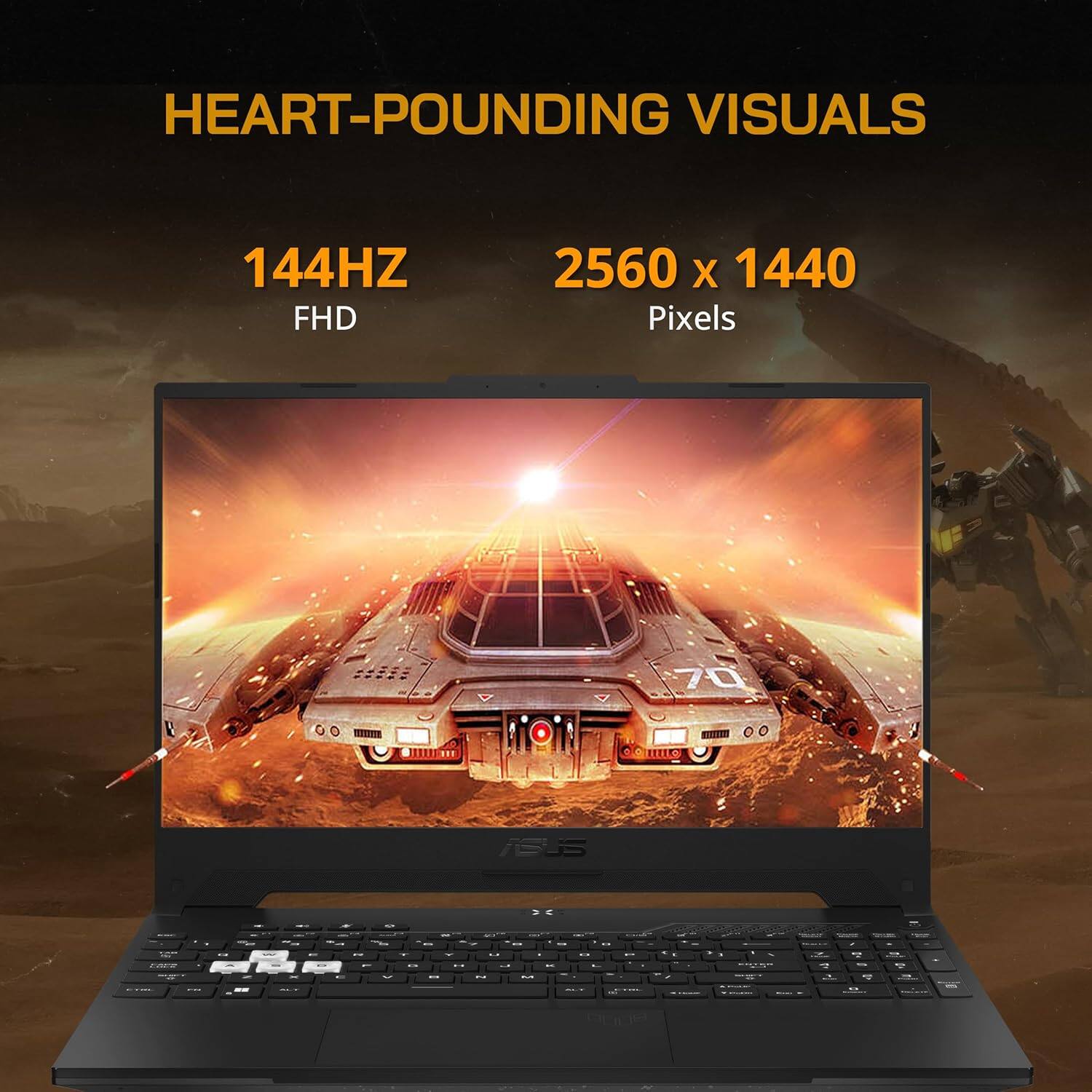 HEART-POUNDING VISUALS

144HZ FHD

2560 x 1440 Pixels
