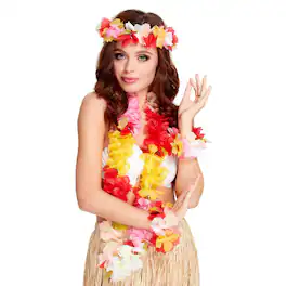 Smiffys - Multi-coloured Leis Costume Accessory - Multi-Colored