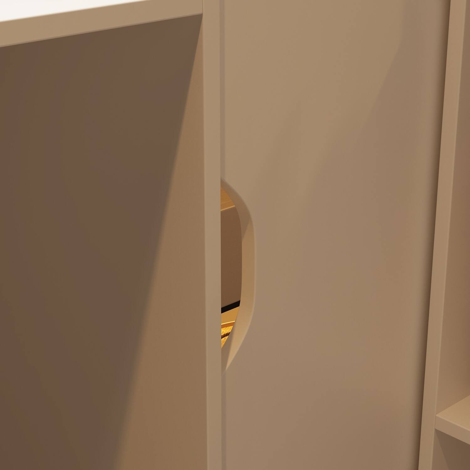 Alt View 2. Famapy - Modern Reception Desk with LED Light Front Counter with Storage Display Shelves for Office Store Salon Showroom - White.