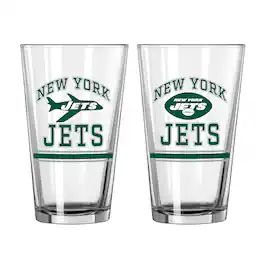 Logo Brands - 16oz. Pint Glass Two Pack - Multicolor